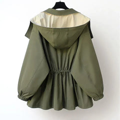 Solenne - Oversized Hooded Trench Coat Spring Layering — view 2 of 8
