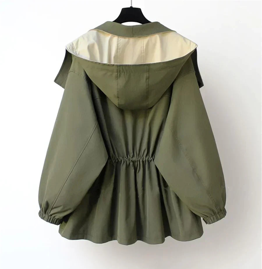 Solenne - Oversized Hooded Trench Coat Spring Layering — view 2 of 8