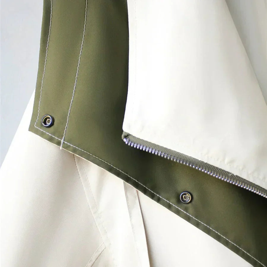 Solenne - Oversized Hooded Trench Coat Spring Layering — view 3 of 8
