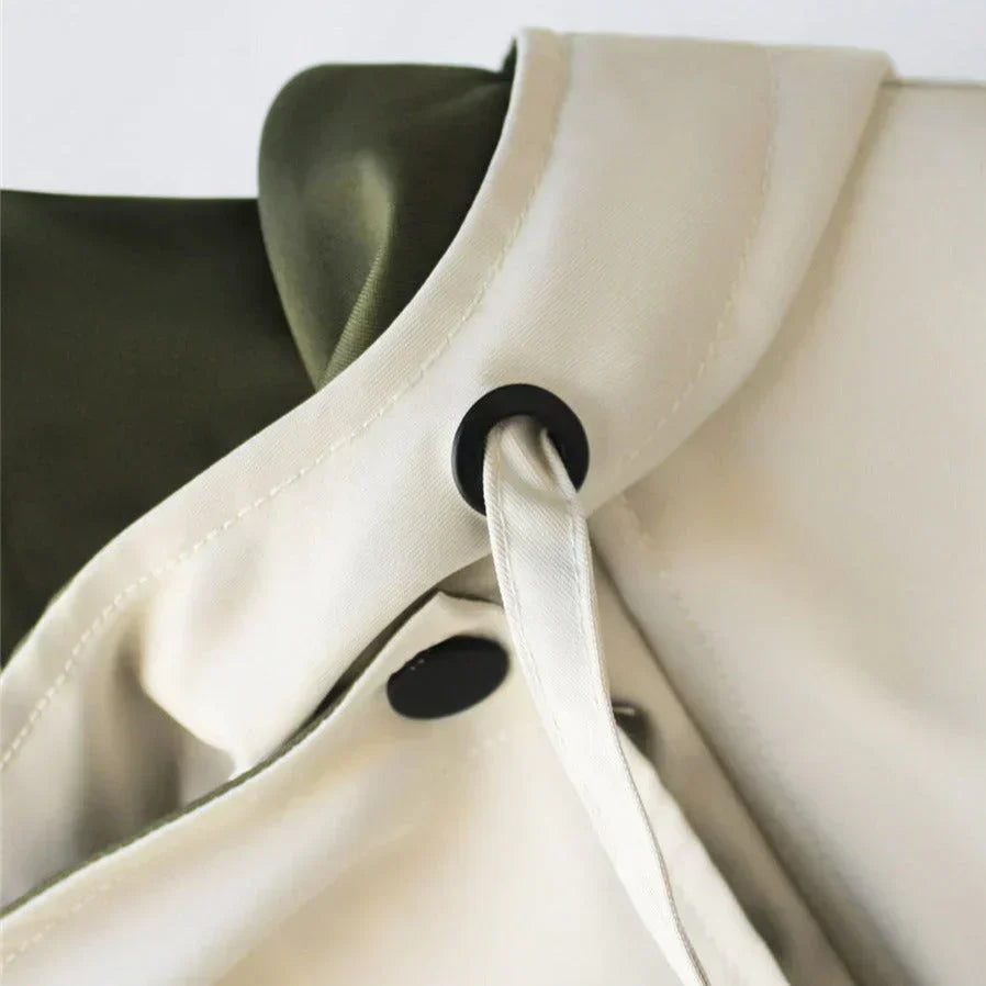 Solenne - Oversized Hooded Trench Coat Spring Layering — view 4 of 8