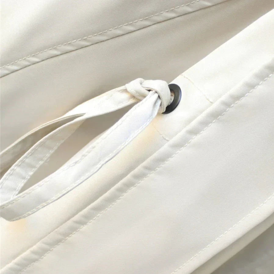 Solenne - Oversized Hooded Trench Coat Spring Layering — view 5 of 8