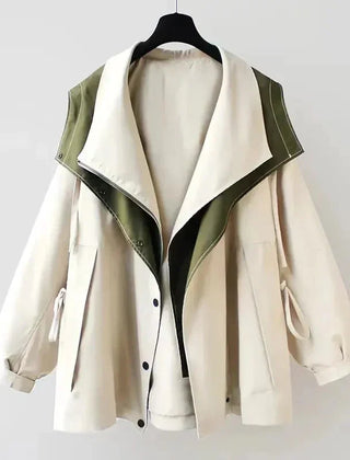 Solenne - Oversized Hooded Trench Coat Spring Layering — view 6 of 8