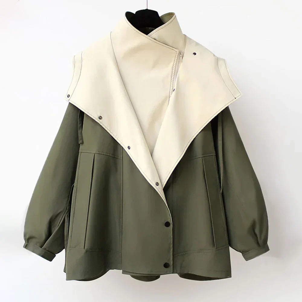 Solenne - Oversized Hooded Trench Coat Spring Layering — view 7 of 8