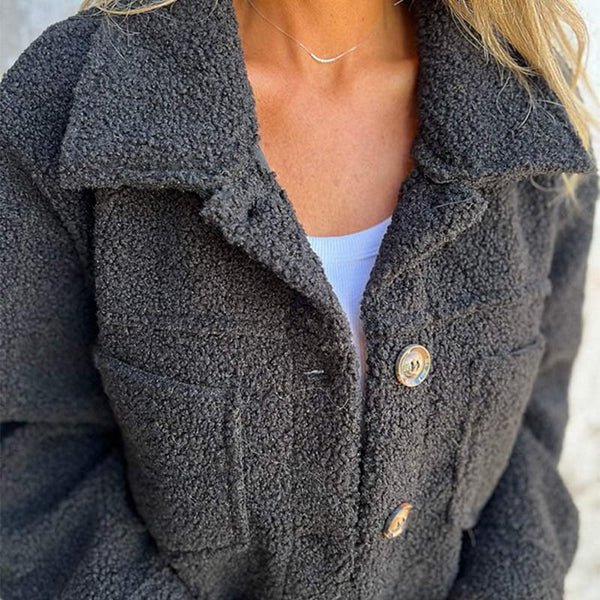 Cassevelle - Button Down Teddy Coat Cooler Weather Wear — view 4 of 7
