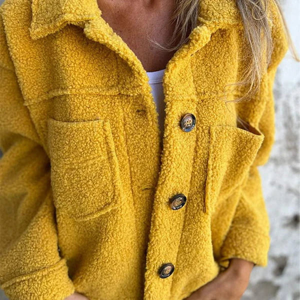 Cassevelle - Button Down Teddy Coat Cooler Weather Wear — view 5 of 7