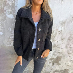 Cassevelle - Button Down Teddy Coat Cooler Weather Wear — view 6 of 7