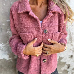 Cassevelle - Button Down Teddy Coat Cooler Weather Wear — view 7 of 7