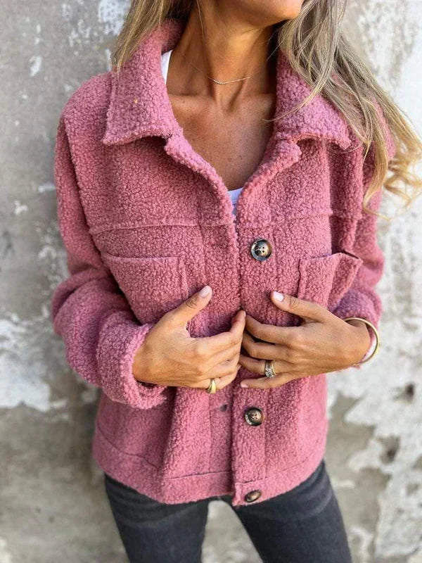 Cassevelle - Button Down Teddy Coat Cooler Weather Wear — view 7 of 7