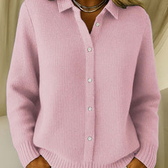 Wrenlow - Collared Oversized Knit Cardigan Cooler Weather Layering — view 2 of 4