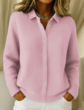 Wrenlow - Collared Oversized Knit Cardigan Cooler Weather Layering — view 2 of 4