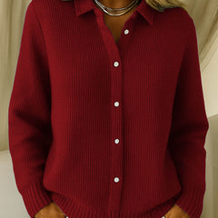 Wrenlow - Collared Oversized Knit Cardigan Cooler Weather Layering — view 3 of 4