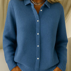 Wrenlow - Collared Oversized Knit Cardigan Cooler Weather Layering — view 4 of 4