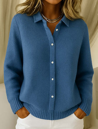 Wrenlow - Collared Oversized Knit Cardigan Cooler Weather Layering — view 4 of 4