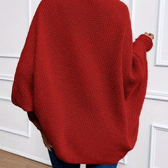 Dravena - Draped Shawl Collar Batwing Cardigan — view 8 of 10