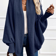 Dravena - Draped Shawl Collar Batwing Cardigan — view 2 of 10
