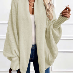 Dravena - Draped Shawl Collar Batwing Cardigan — view 3 of 10