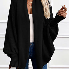 Dravena - Draped Shawl Collar Batwing Cardigan — view 6 of 10