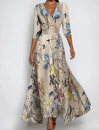 Marisola - Floral Wrap Dress Daytime And Occasion Wear