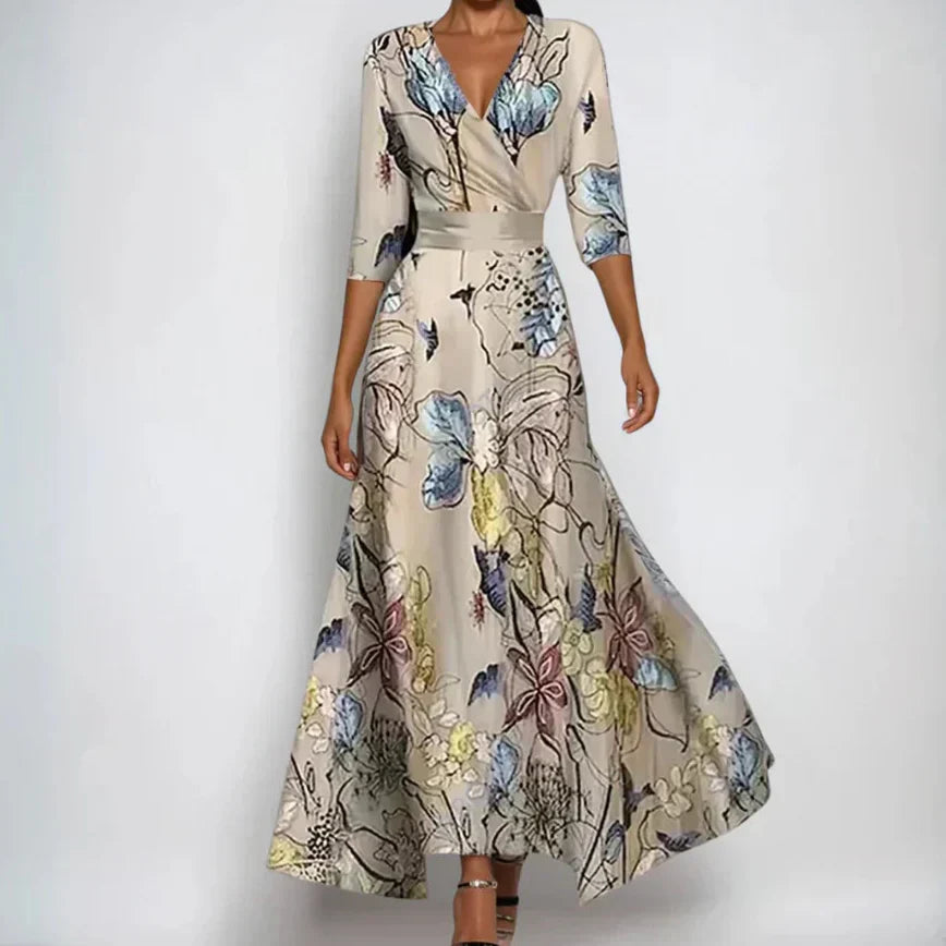 Marisola - Floral Wrap Dress Daytime And Occasion Wear