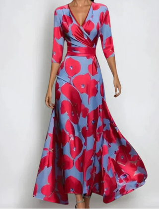 Marisola - Floral Wrap Dress Daytime And Occasion Wear — view 3 of 4