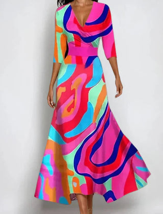 Marisola - Floral Wrap Dress Daytime And Occasion Wear — view 4 of 4
