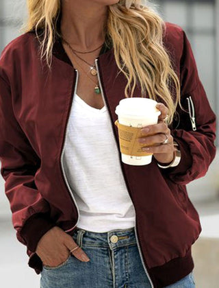 Marisole - Zip-Up Bomber Jacket Everyday Casual Layering — view 2 of 3