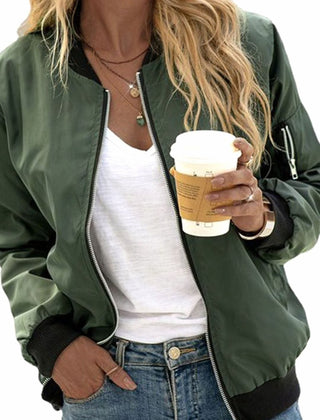 Marisole - Zip-Up Bomber Jacket Everyday Casual Layering — view 3 of 3