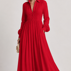 Marleigh - Long Button Front Shirt Dress Day To Evening — view 4 of 10