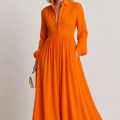 Marleigh - Long Button Front Shirt Dress Day To Evening — view 6 of 10