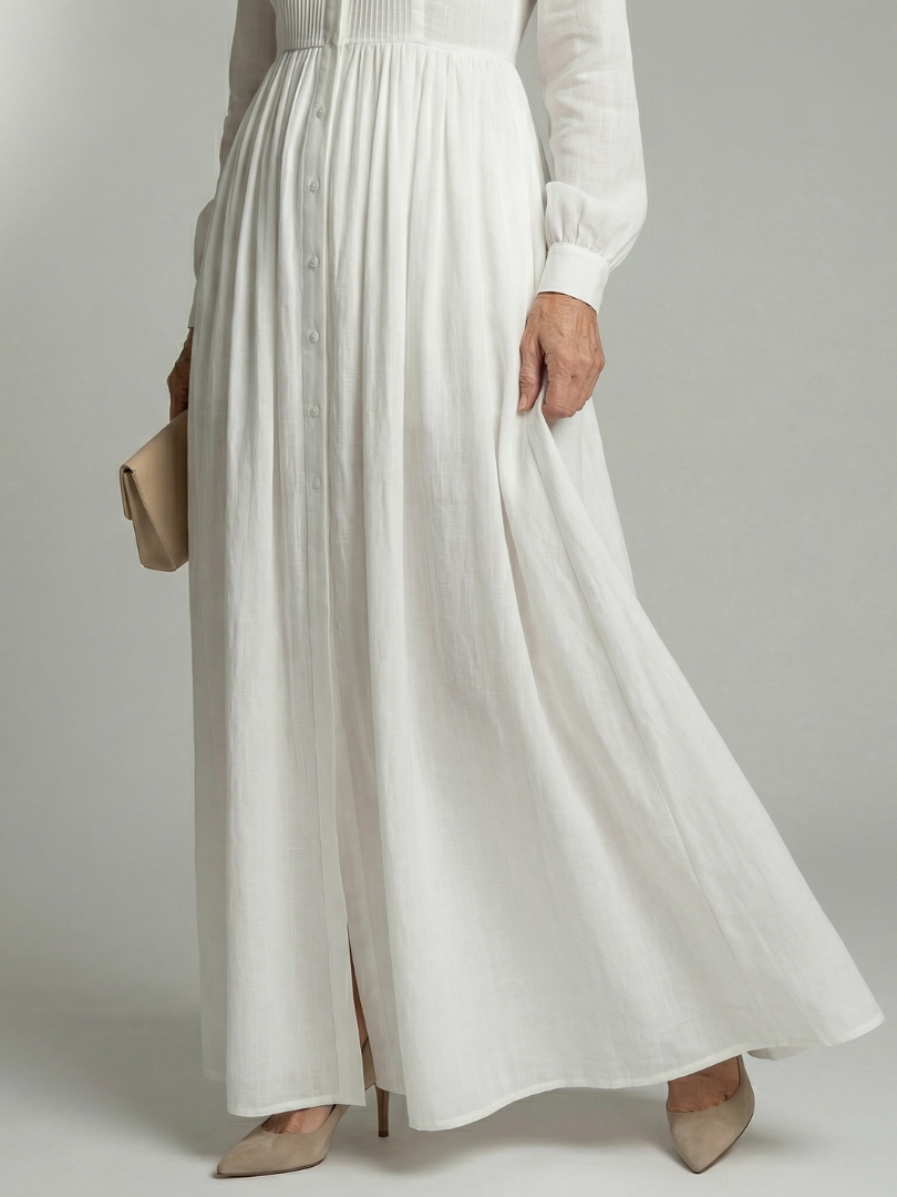 Marleigh - Long Button Front Shirt Dress Day To Evening — view 8 of 10