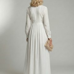Marleigh - Long Button Front Shirt Dress Day To Evening — view 9 of 10