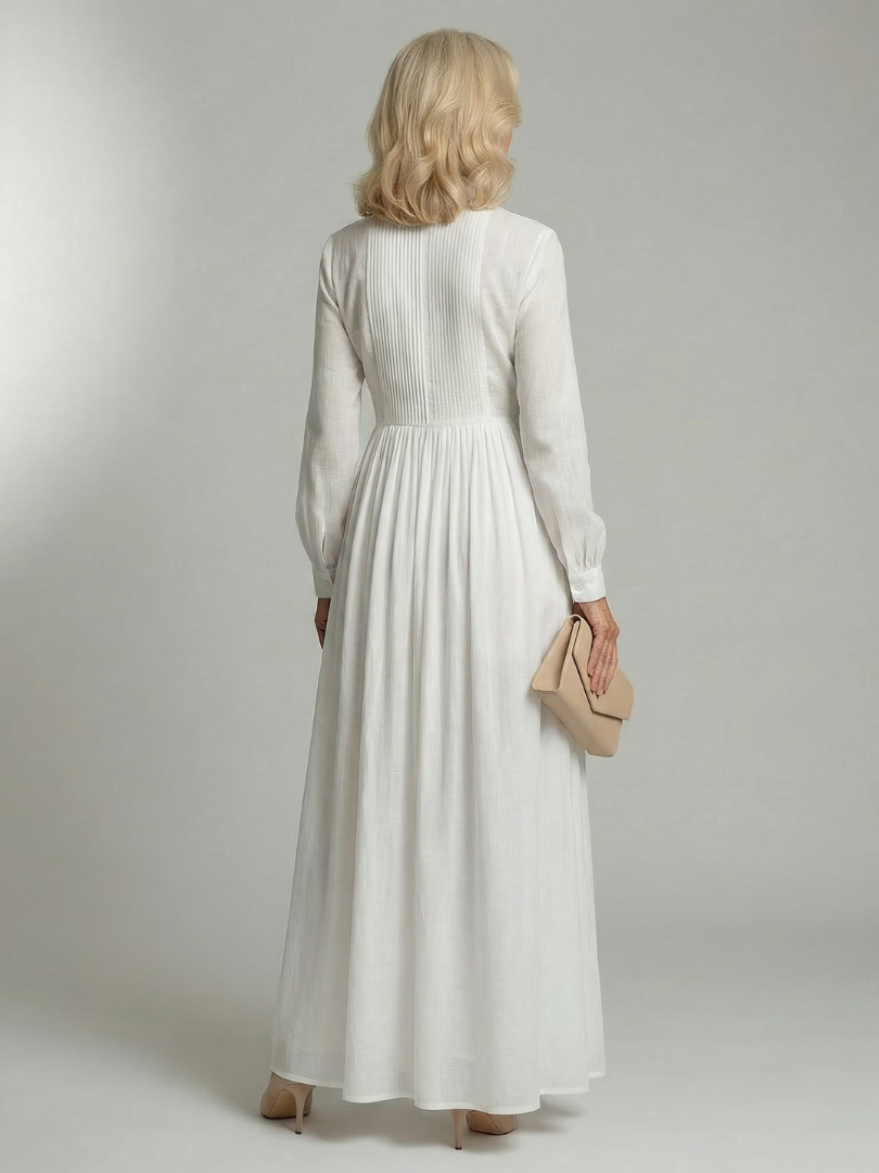 Marleigh - Long Button Front Shirt Dress Day To Evening — view 9 of 10