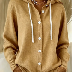 Aldrena - Hooded Long Sleeve Knit Cardigan — view 3 of 7