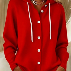 Aldrena - Hooded Long Sleeve Knit Cardigan — view 5 of 7