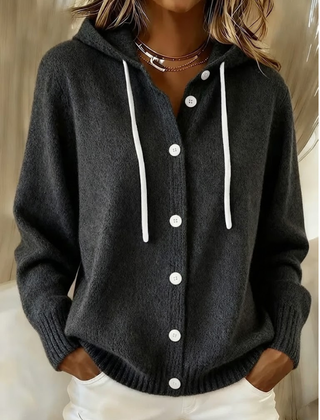 Aldrena - Hooded Long Sleeve Knit Cardigan — view 7 of 7