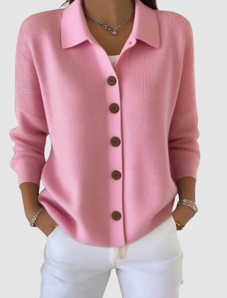 Marlowine - Collared Button Front Knit Cardigan — view 2 of 8
