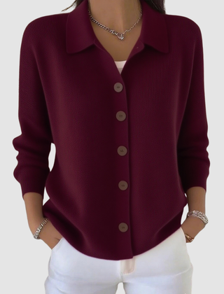 Marlowine - Collared Button Front Knit Cardigan — view 4 of 8