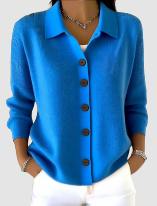 Marlowine - Collared Button Front Knit Cardigan — view 6 of 8