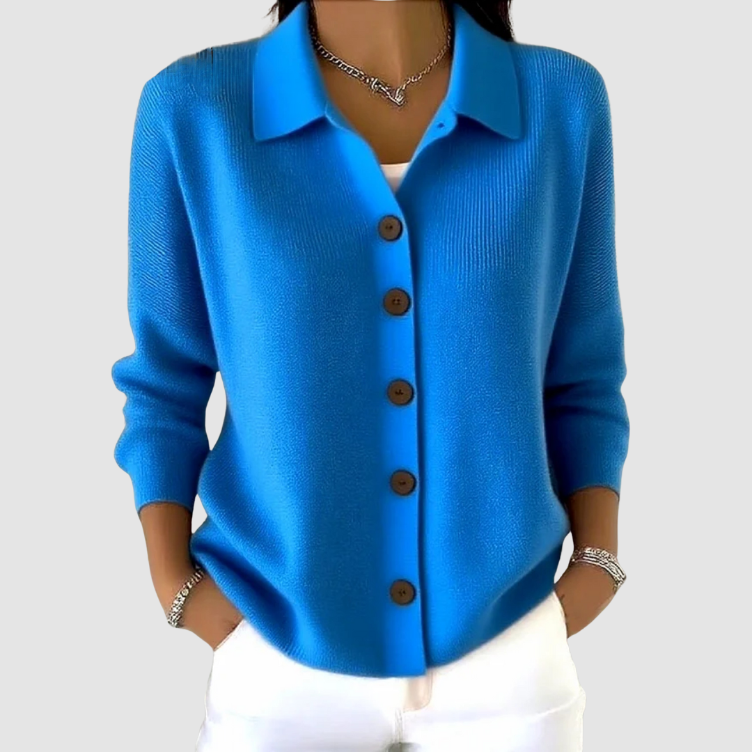 Marlowine - Collared Button Front Knit Cardigan — view 6 of 8