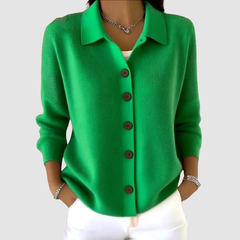 Marlowine - Collared Button Front Knit Cardigan — view 7 of 8