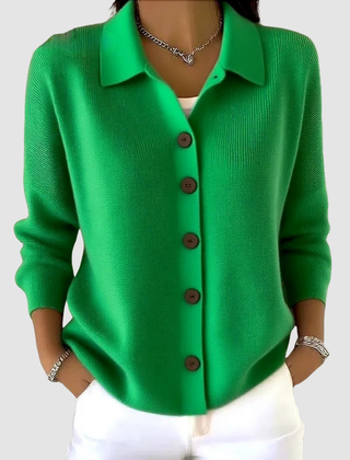 Marlowine - Collared Button Front Knit Cardigan — view 7 of 8