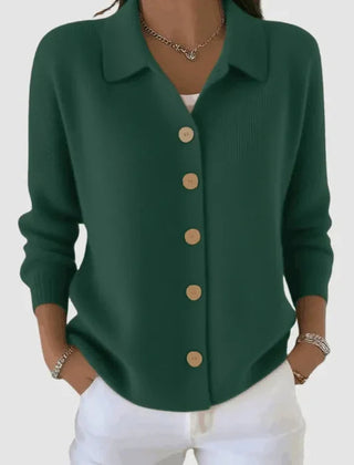 Marlowine - Collared Button Front Knit Cardigan — view 8 of 8