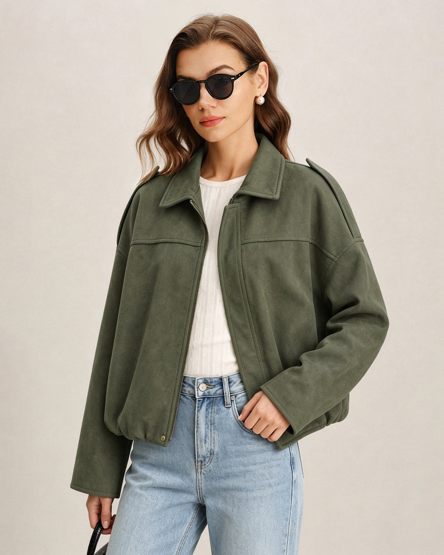 Marlowix - Oversized Zip Jacket Casual Cold Weather Wear — view 2 of 6