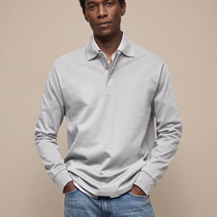 Cassell - Long-Sleeve Cotton Polo Smart Casual Wear