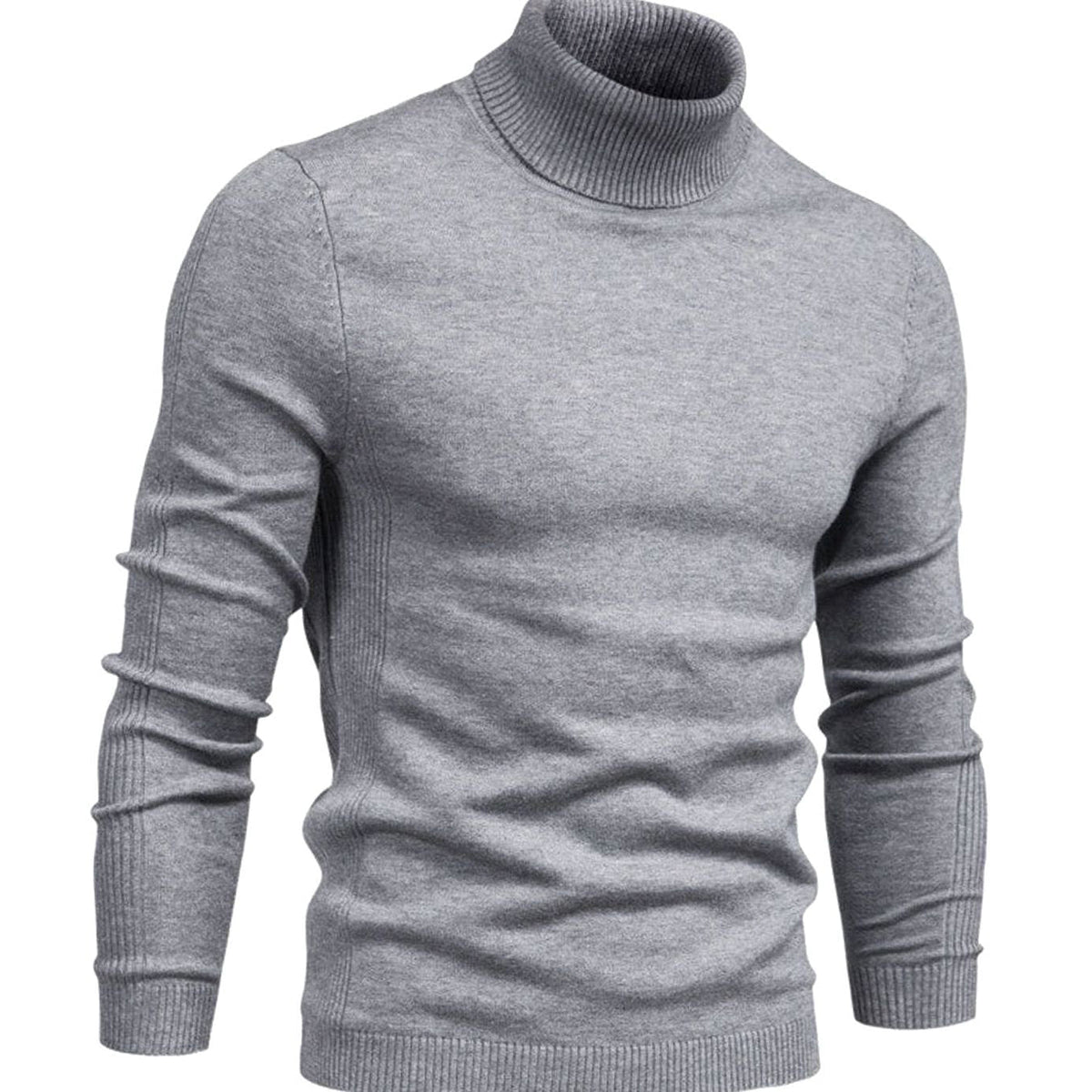 Merrowick - Slim Fit Turtleneck Knit Sweater Cold Weather Layering