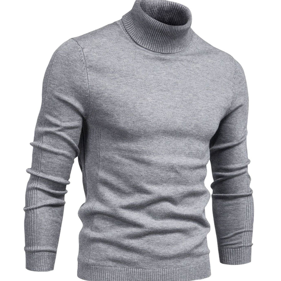 Merrowick - Slim Fit Turtleneck Knit Sweater Cold Weather Layering