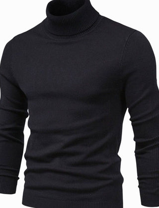 Merrowick - Slim Fit Turtleneck Knit Sweater Cold Weather Layering — view 2 of 8