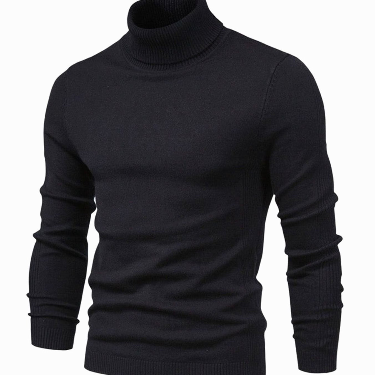 Merrowick - Slim Fit Turtleneck Knit Sweater Cold Weather Layering — view 2 of 8