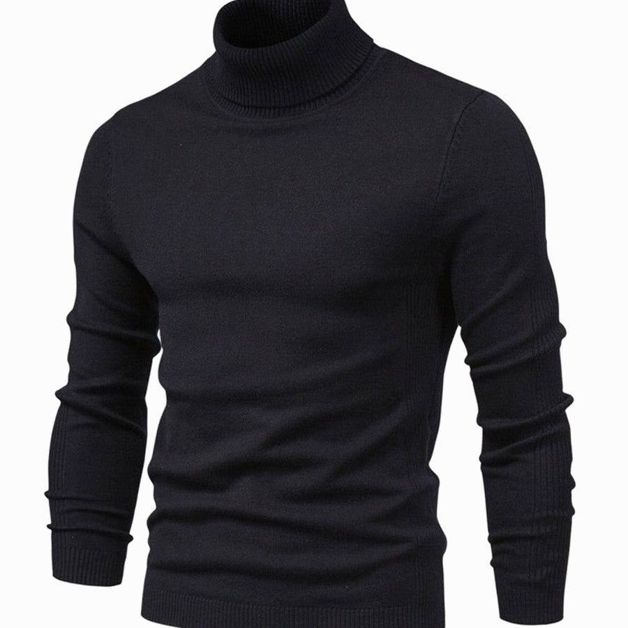 Merrowick - Slim Fit Turtleneck Knit Sweater Cold Weather Layering — view 2 of 8