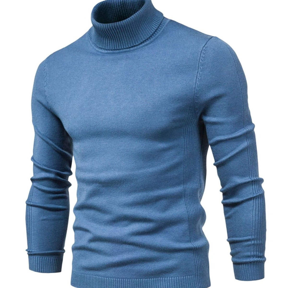 Merrowick - Slim Fit Turtleneck Knit Sweater Cold Weather Layering — view 3 of 8
